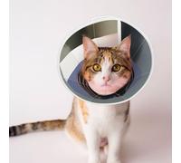 Custom Pet Cones - Unique Design Cat & Dog Cone, Collar for Post-Surgery Recovery, Adjustable Neck Dockyard, Magic Water Gate Small