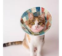 Custom Pet Cones - Unique Design Cat & Dog Cone, Collar for Post-Surgery Recovery, Adjustable Neck Exciting Bird's-Eye Panoramic View Small