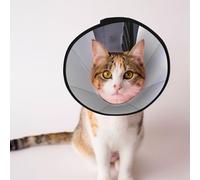 Custom Pet cones - Unique Design Cat & Dog Cone, Collar for Post-Surgery Recovery, Adjustable Neck Fauvist architecture S