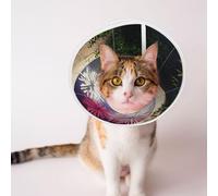 Custom Pet Cones - Unique Design Cat & Dog Cone, Collar for Post-Surgery Recovery, Adjustable Neck Fireworks Inside The Arch Large