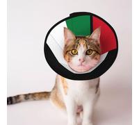 Custom Pet cones - Unique Design Cat & Dog Cone, Collar for Post-Surgery Recovery, Adjustable Neck Flag of Palestine L