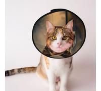 Custom Pet cones - Unique Design Cat & Dog Cone, Collar for Post-Surgery Recovery, Adjustable Neck German shepherds M