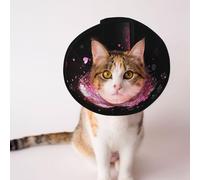 Custom Pet cones - Unique Design Cat & Dog Cone, Collar for Post-Surgery Recovery, Adjustable Neck Heart of Magic L