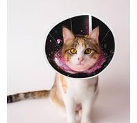Custom Pet Cones - Unique Design Cat & Dog Cone, Collar for Post-Surgery Recovery, Adjustable Neck Heart of Magic Medium