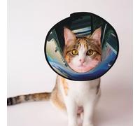 Custom Pet cones - Unique Design Cat & Dog Cone, Collar for Post-Surgery Recovery, Adjustable Neck Krypton's dreamlike space S