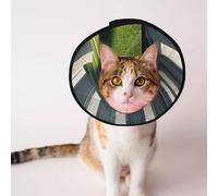 Custom Pet cones - Unique Design Cat & Dog Cone, Collar for Post-Surgery Recovery, Adjustable Neck Lawn under arches and pillars S