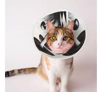 Custom Pet Cones - Unique Design Cat & Dog Cone, Collar for Post-Surgery Recovery, Adjustable Neck Magic Mushroom Large