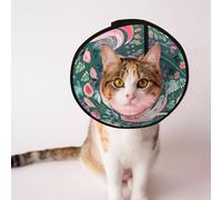 Custom Pet cones - Unique Design Cat & Dog Cone, Collar for Post-Surgery Recovery, Adjustable Neck MagicalUnicornBloom M