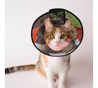 Custom Pet cones - Unique Design Cat & Dog Cone, Collar for Post-Surgery Recovery, Adjustable Neck Magician Academy S