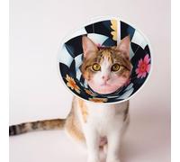 Custom Pet Cones - Unique Design Cat & Dog Cone, Collar for Post-Surgery Recovery, Adjustable Neck Mandala Tunnel Large