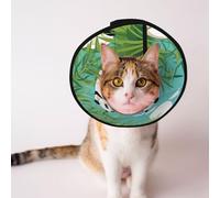 Custom Pet cones - Unique Design Cat & Dog Cone, Collar for Post-Surgery Recovery, Adjustable Neck MoonlitPandasFeast S