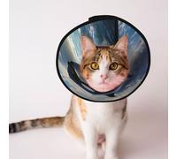 Custom Pet cones - Unique Design Cat & Dog Cone, Collar for Post-Surgery Recovery, Adjustable Neck Orca Ocean Breach S