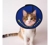 Custom Pet cones - Unique Design Cat & Dog Cone, Collar for Post-Surgery Recovery, Adjustable Neck Oregon State Flag S