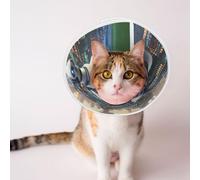 Custom Pet Cones - Unique Design Cat & Dog Cone, Collar for Post-Surgery Recovery, Adjustable Neck Ram Sheep Robot Small