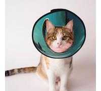 Custom Pet cones - Unique Design Cat & Dog Cone, Collar for Post-Surgery Recovery, Adjustable Neck sea turtle L