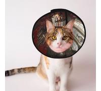 Custom Pet cones - Unique Design Cat & Dog Cone, Collar for Post-Surgery Recovery, Adjustable Neck Silent Church M