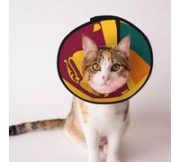 Custom Pet cones - Unique Design Cat & Dog Cone, Collar for Post-Surgery Recovery, Adjustable Neck Sri Lanka Flag L