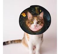 Custom Pet cones - Unique Design Cat & Dog Cone, Collar for Post-Surgery Recovery, Adjustable Neck The Rose in the Fairy Tale World L