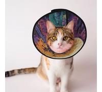 Custom Pet cones - Unique Design Cat & Dog Cone, Collar for Post-Surgery Recovery, Adjustable Neck The World Tree L