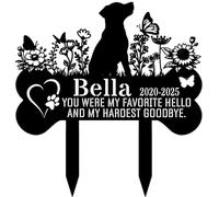 Custom Pet Grave Markers Dog, Custom Pet Metal Memorial Garden Stake, Pet Metal Memorial Garden Stake, Garden Stakes Plaque Pet Headstone Garden Memorial Graves, Dog Memorial Gifts for Loss of Dog