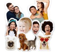 Custom Pet Pillow with Photo,Customise Face Pillow,Personalised Photo Cushion,Customized Dog Memorial Gift,Custom Photo Gifts for Pet Lovers, Festive Souvenirs,Birthday Double Sided Print Various Size