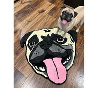 Custom Pet Portrait Mat for Dog/Cat,Personalized Pet Rug,Custom Dog Portrait,Animal Rug,Pets Carpet,Warm Plush Mat,Gifts for Pets Lover,Christmas,Birthday Gift (56x60cm)