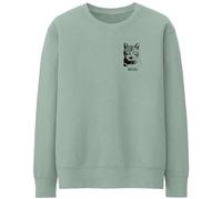 Custom Pet Portrait Sweater for Women, Personalised Dog Cat Puppy Kitten Horse Rabbit Sketch Drawing Unisex Fit Sweatshirt, L, Dusty Green