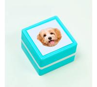 Custom Pet Stamp Self Inking- Gifts for Pet Lover,Custom Pet Stamp,Custom Pet Portrait Stamp,Personalised Stamp,Personalised Ink Stamp (Green,Simple Model 1)