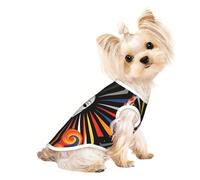 Custom Pet T-Shirt - Unique and Personalized Dog and Cat Clothes, for Dog Lovers Circus Background, Retro Futurism Small