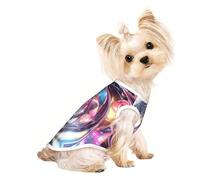 Custom Pet T-Shirt - Unique and Personalized Dog and Cat Clothes, for Dog Lovers Colorful Fractal Vortex Large