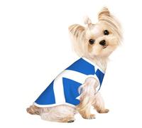 Custom Pet T-Shirt - Unique and Personalized Dog and Cat Clothes, for Dog Lovers Scottish Flag Medium