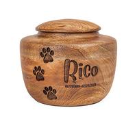 Custom Pet Urns - Available in 4 Sizes, Wooden Personalized Pet Urns for Cats Handmade Pet Ashes Medium Animal (Large - 110 LBS or 50 KG)