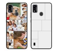 Custom Phone Case for ZTE Blade A51,Multi-Picture Collages Personalized Photo Customized Text Four-Corner Airbag Shockproof Drop-Proof Protective Soft Clear Ultra Candy Phone Cover Xmas Gift E