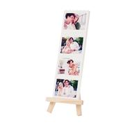 Custom Photo Building Block Display, Personalised Picture Brick Puzzle with Wooden Stand, Valentine's Day and Wedding Gift (L - 3.15" × 9.83" × 0.63"(8cm × 24.96cm × 1.6cm))