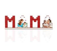 Custom Photo Building Blocks, Personalized MAMA Shaped Bricks Puzzle with Picture, DIY Home Decor Photos - Gift for Mom Mother's Day Anniversary Birthday