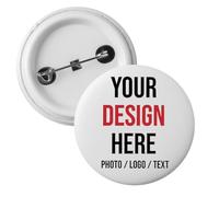 Custom Photo Button Pins, Personalised Pin Buttons Badges Design Your Own, Commemorative Gift Badges with Your Photo Logo Text