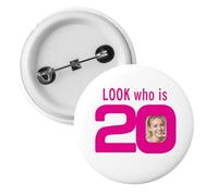 Custom Photo Button Pins, Personalised Pin Buttons Badges Design Your Own, Commemorative Gift Badges with Your Photo Logo Text