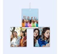 Custom Photo Car Air Freshener, Personalized Double Sided Photo Decorative Hanging Ornament, Suitable for Car Wardrobe Bathroom Bedroom, Valentine's Day Birthday Christmas Unique Gifts