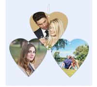 Custom Photo Car Air Freshener, Personalized Double Sided Photo Decorative Hanging Ornament, Suitable for Car Wardrobe Bathroom Bedroom, Valentine's Day Birthday Christmas Unique Gifts