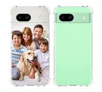 Custom Photo Case for Google Pixel 8a, Multi-Picture Collages Personalized Picture Phone Case Customized Text Four-Corner Airbag Shockproof Case Protective Soft Clear Phone Cover Ultra Candy Case A