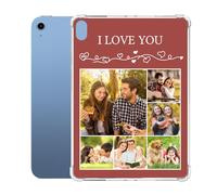 Custom Photo Case for iPad 11 Generation 2025 New Model 11 inch Personalized Picture Collage Logo Text Protective Slim Soft TPU Cover Reinforced Corners, Ultra-Thin Soft Flexible