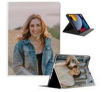 Custom Photo Case for iPad Pro 13-inch (M5 2025 / M4 2024)-Personalized,Picture,Logo,Name,Text PU Leather Flip Cover with Kickstand & Auto Sleep/Wake,Soft TPU Honeycomb Shockproof Back Shell