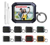 Custom Photo Case for Samsung Galaxy Buds 3 FE (2025) / Buds 3 Pro (2024) / Buds 3 (2024), Add Your Own Picture Logo Text Name Design Cover with Keychain, Shockproof, Customized Xmas Present Gift