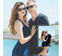 Custom Photo Diamond Painting Kit on Canvas Board, Personalised 5D Crystal Art for Adults, DIY Round Diamond Painting
