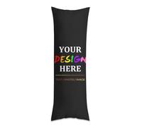 Custom Photo Full Body Pillow Cover Personalised Your Own Decorative Long Pillowcase with Picture Name Text Logo Design Your Own Funny Cushion Cover for Couch Bed Sofa, 40x120cm, 50x137cm, 50x150cm
