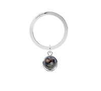 Custom Photo Keychain Personalized Memorial Heart Shape Key Ring Key Chain with Photos Engraved for Women Valentine’s Day Gifts Custom Heart Projection Photo Keychain (silver-2,1PCS)