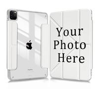 Custom Photo Leather Case Compatible with iPad Pro 3rd Generation 12.9 inch 2018 Model Code:A2014/A1895/A1983/A1876 iPad Customized Picture Personalized Image Trifold Stand Auto Wake/Sleep Cover