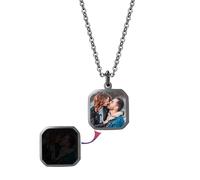 Custom Photo Magic Necklace with Hidden Picture & Temperature Sensing Color Change - Personalised Picture Necklace for Women & Men - Perfect Christmas & Birthday Gift