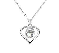 Custom Photo Necklace Heart Love Necklaces Custom Photo Projection Necklace Gift for Her Personalised Photo Picture Necklace Gift