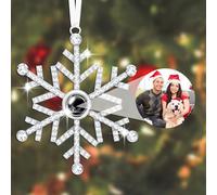 Custom Photo Ornament for Christmas Tree,Custom Picture Ornament Hanging Decor,Xmas Tree Decor,Memorial Gifts for Couple Family Friends